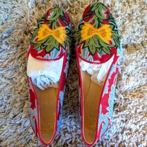 Charlotte Olympia Embroidered Flats - Size 5.5